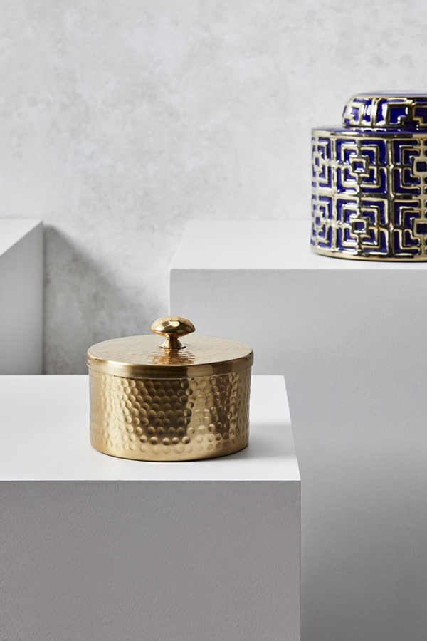 elegant urns hammered brass lidded urn