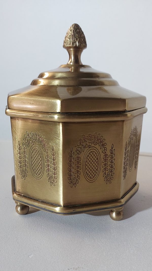 Brass octagonal shape urn Elegant Urns